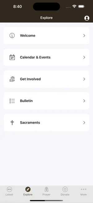 SFA Parish App screenshot 2