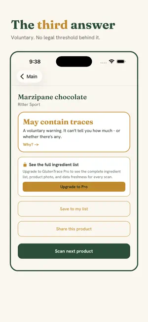 GlutenTrace: Gluten Scanner screenshot 2