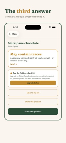 GlutenTrace: Gluten Scanner Screenshot 2 of 5