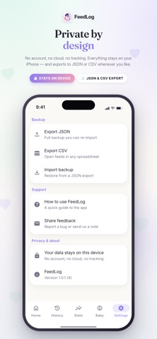 FeedLog: Feed & Medicine Log Screenshot 4 of 6