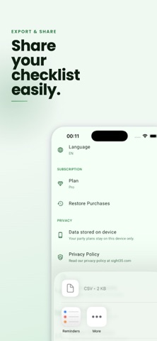 Party Planning Checklist iPhone screenshot