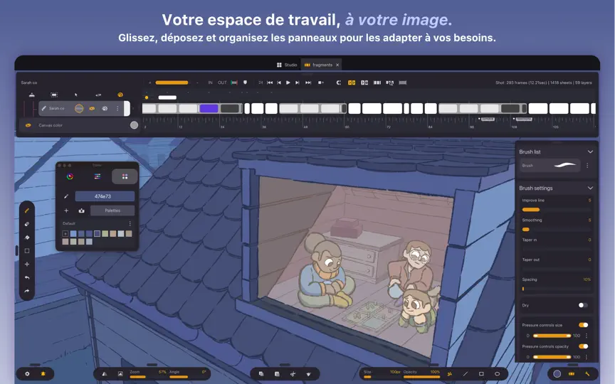 Capture d'écran de Callipeg Studio : Animation 2D sur iPhone 2