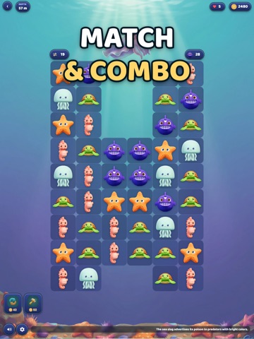Deep Glow - Ocean Match iPad screenshot