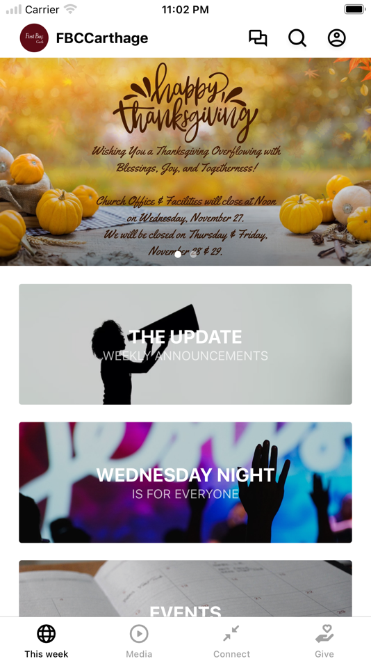 #1. First Baptist Carthage (iOS) Podle: First Baptist Church, Carthage, Texas