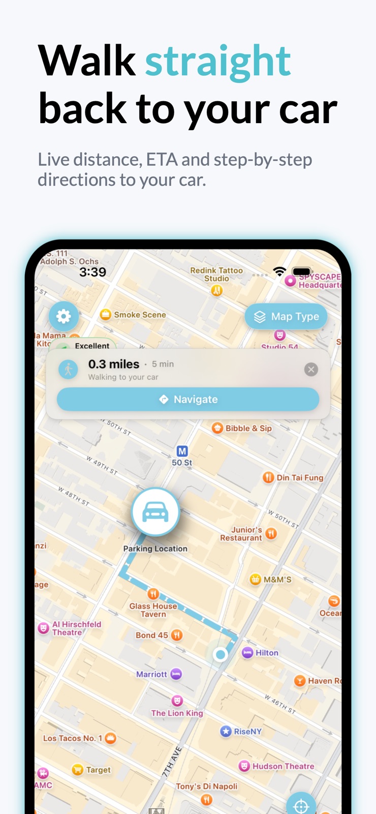 Find My Car GPS Auto Park iphone screenshot 2