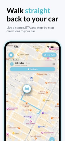 Find My Car GPS Auto Park iPhone screenshot