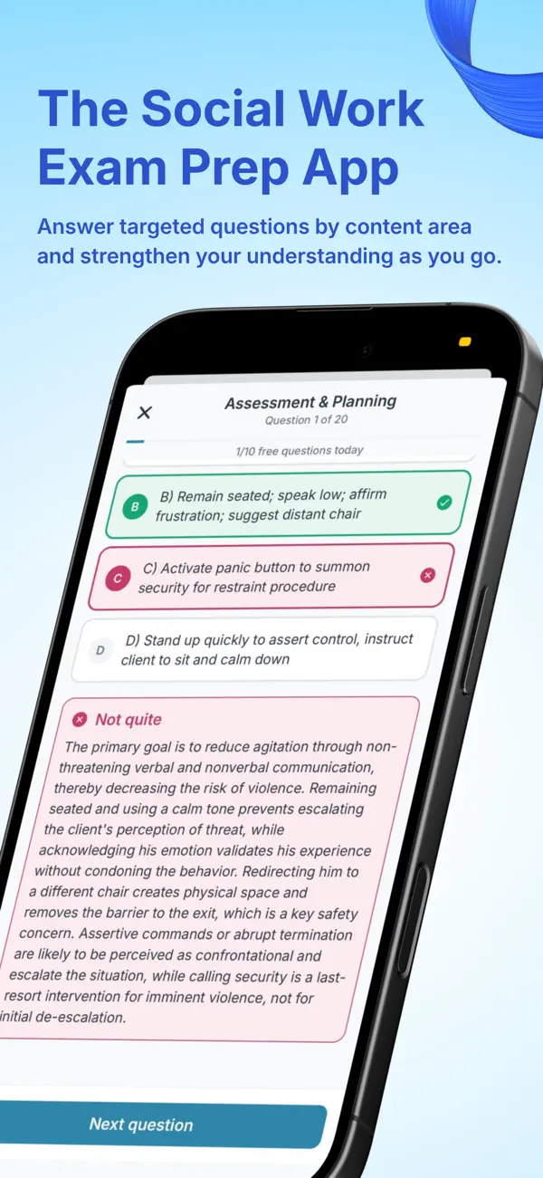 Screenshot #3 pour ASWB Social Work Prep 2026