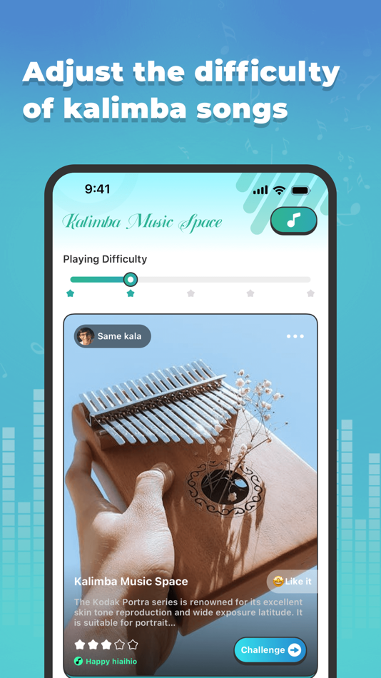 #1. Kalimba: Play&Melody Share (iOS) By: 晓珩 郑