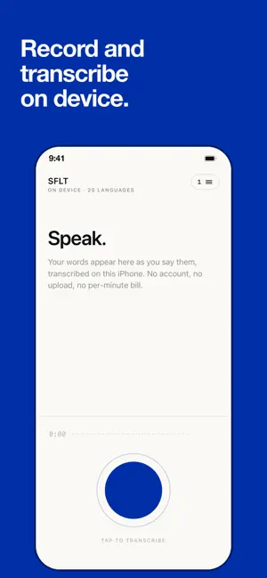 Super Fast Local Transcribe screenshot 1