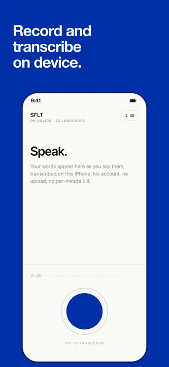 Super Fast Local Transcribe screenshot 1