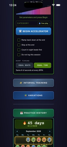 Accelerating Metronome screenshot 4