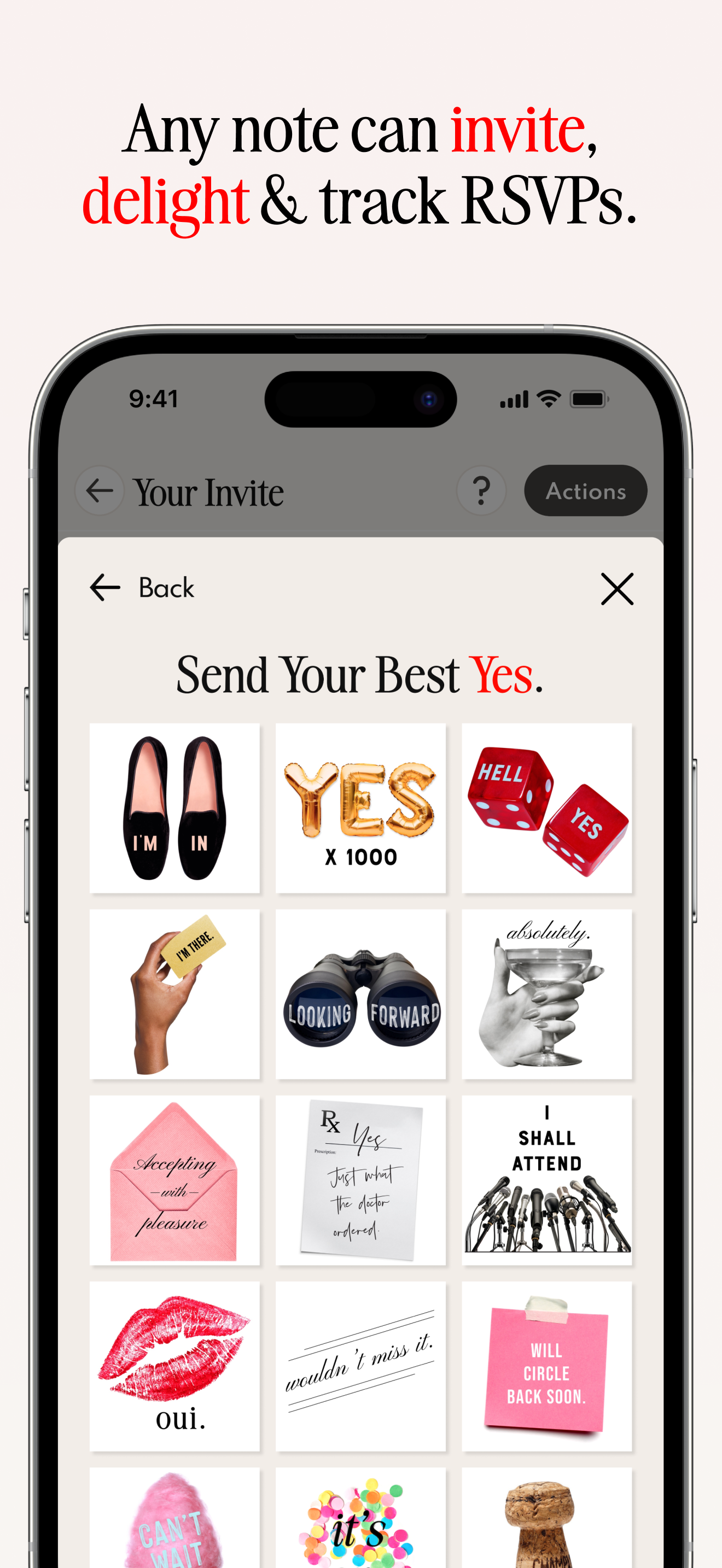HiNOTE: Cards, Invites & Notes screenshot 5