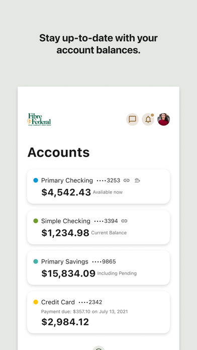 Fibre Federal/TLC Credit Union Screenshot