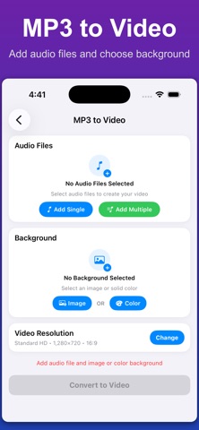 Mp3 to Video Converter screenshot