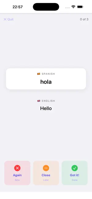 VocabSpark: Flashcards screenshot 1
