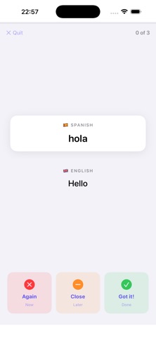 VocabSpark: Flashcards iPhone screenshot
