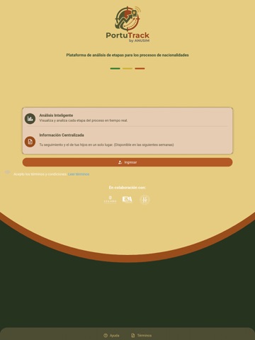 PortuTrack iPad screenshot