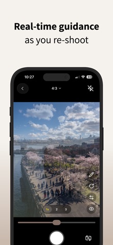 PostFrame: AI Photo Guide iPhone screenshot