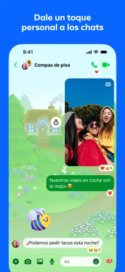 Captura de pantalla de Messenger en iPhone 2