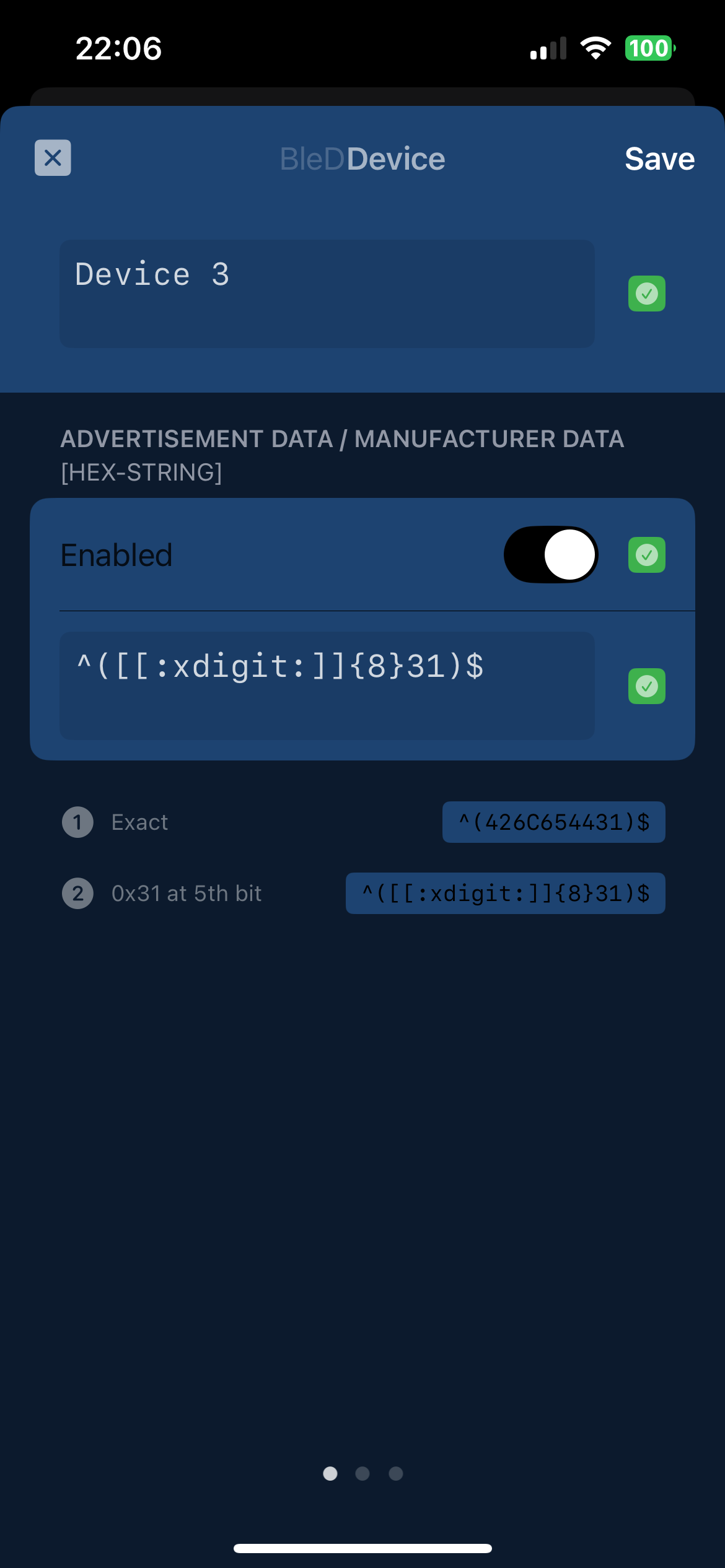 BleD Config screenshot 4
