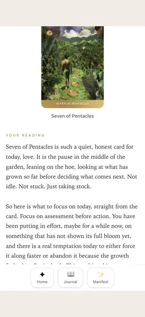 Erika Owls Tarot screenshot 2