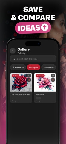 Inkture: Ai Tattoo Generator screenshot