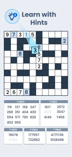 Captura de pantalla de Crossnumbers - Puzzle Games en iPhone 4