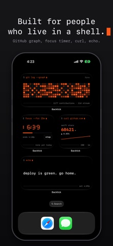 Backtick: Terminal Widgets Screenshot 2 of 6