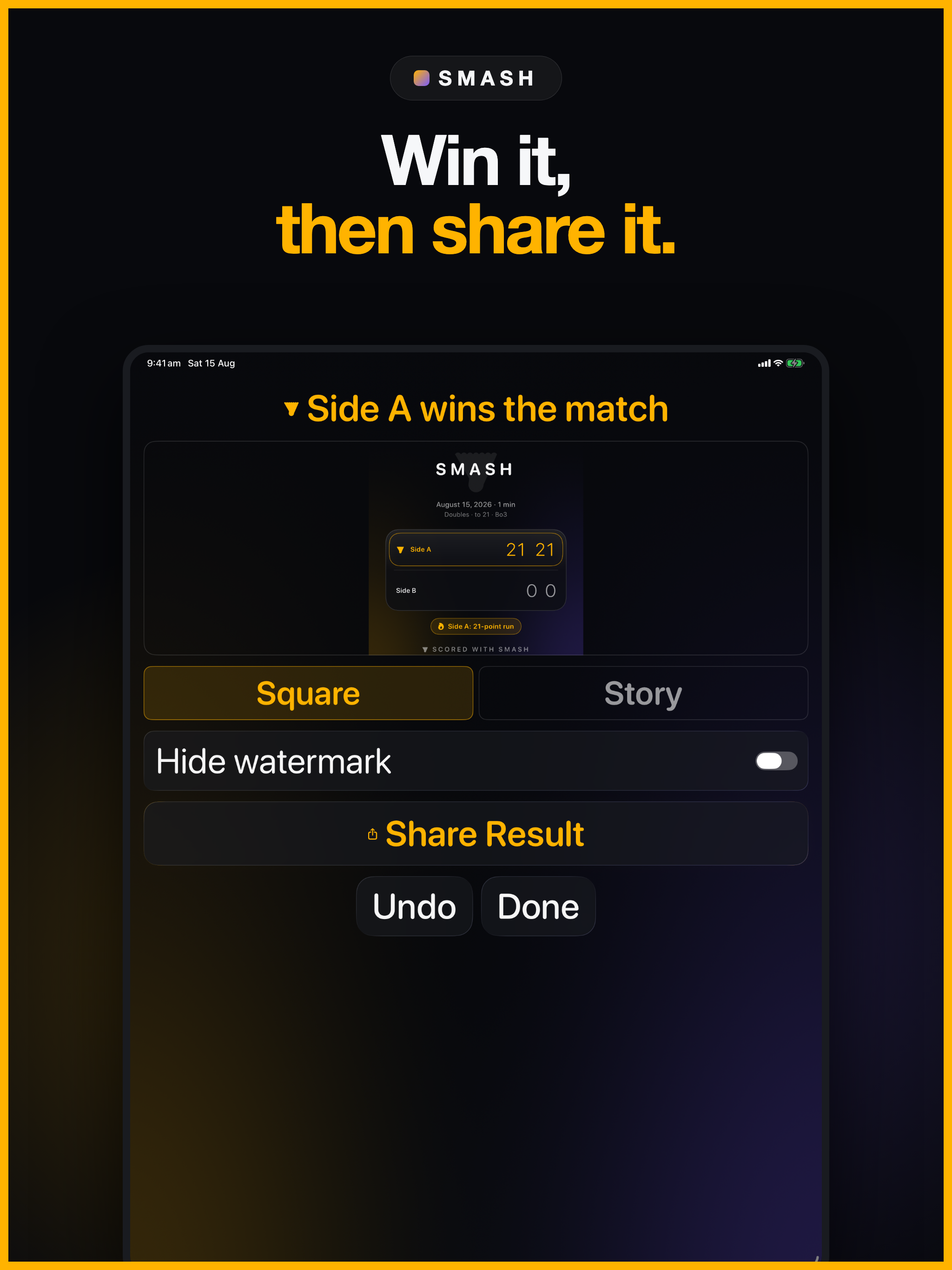 Badminton Score Counter: Smash screenshot 9