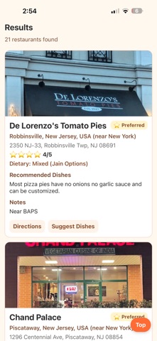 Jain Restaurants Finder Screenshot 3 of 6