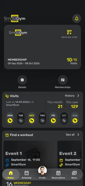 Smart Gym 24/7 screenshot 1