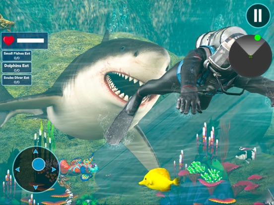 Angry Shark Hunt: サメ ゲームのおすすめ画像1