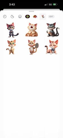 Super Sassy Cat Stickers iPhone screenshot
