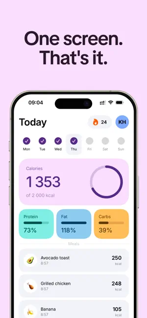 Yaaam: Simple Calorie Tracker screenshot 2