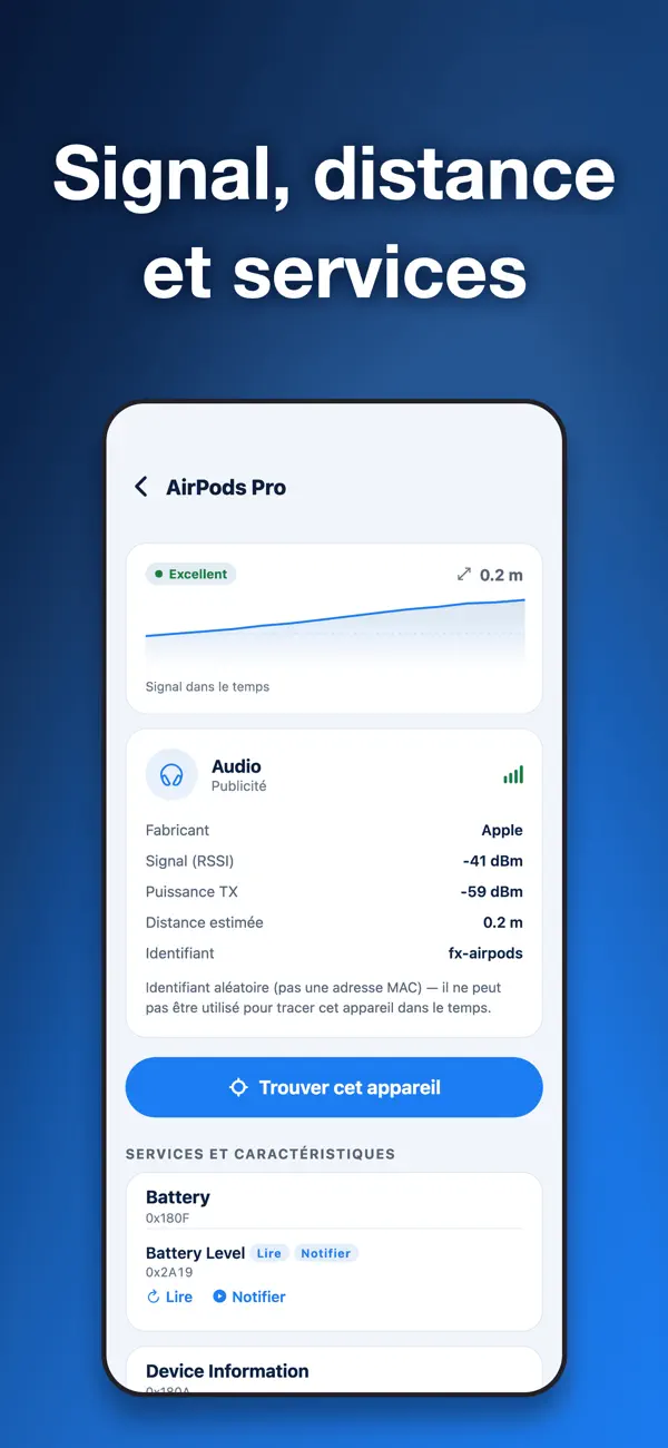 Screenshot #3 pour Bluetooth Scanner・Traceur