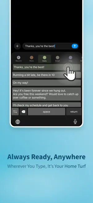 FastBoard - Phrase Keyboard screenshot 2