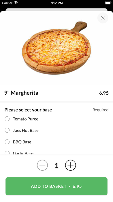 Joes Pizza Company. Screenshot
