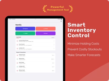 Inventory Tracker - Itemify iPad screenshot