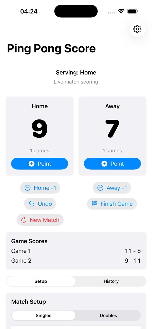 Screenshot #2 pour Score Tennis de Table2026