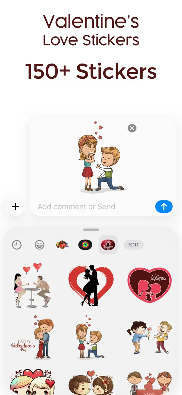 Screenshot #3 pour Valentine's - Love Stickers