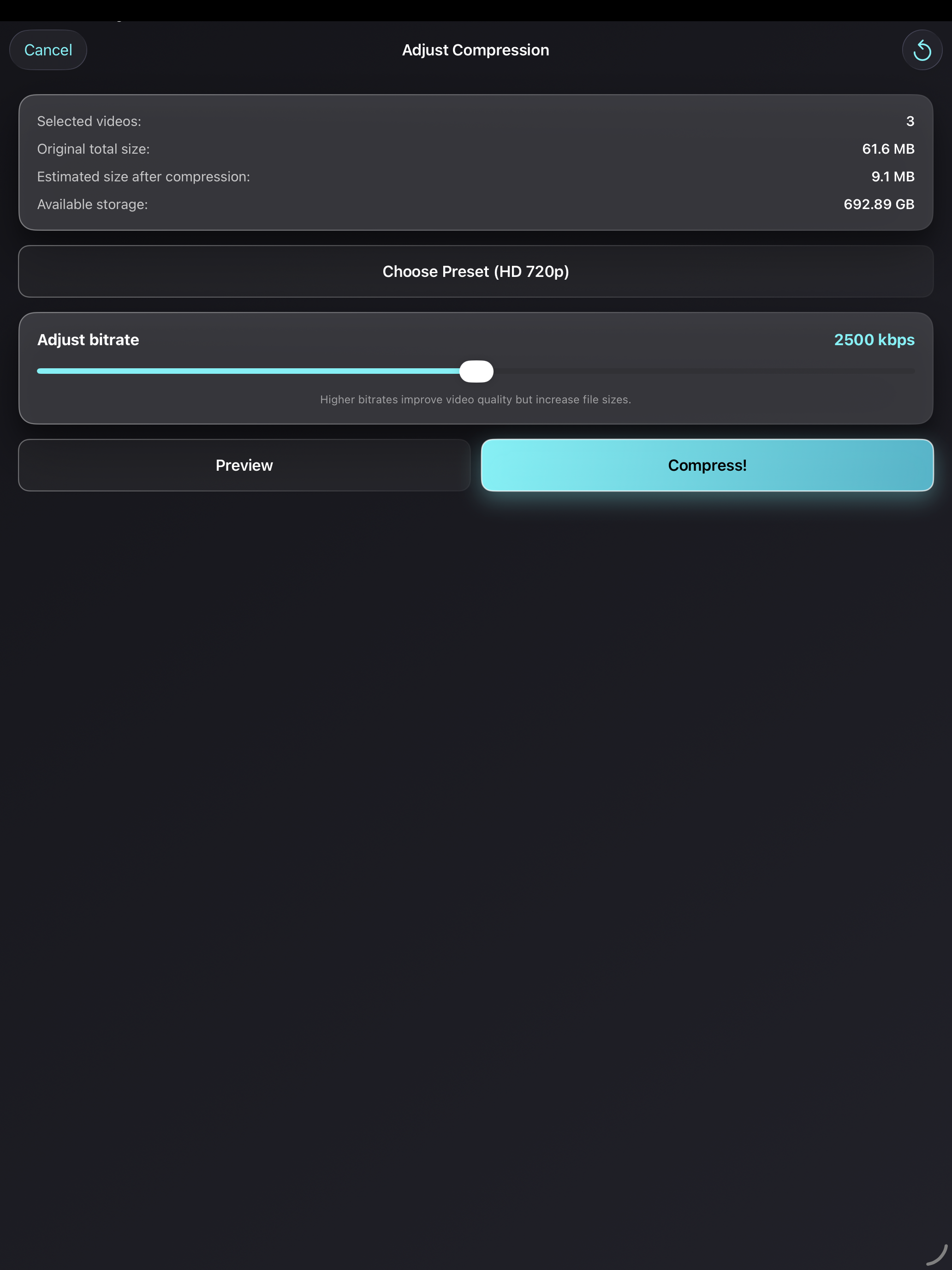 Video Compress - Shrink Vids screenshot 10