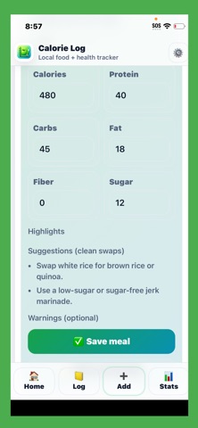 Calorie Log-AI Calorie Tracker Screenshot 6 of 7