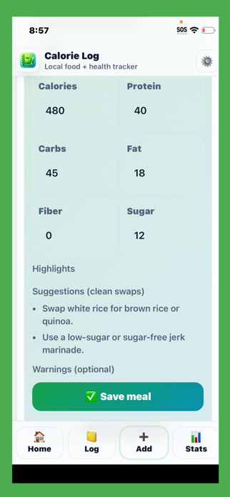 Calorie Log-AI Calorie Tracker Screenshot 6 of 7