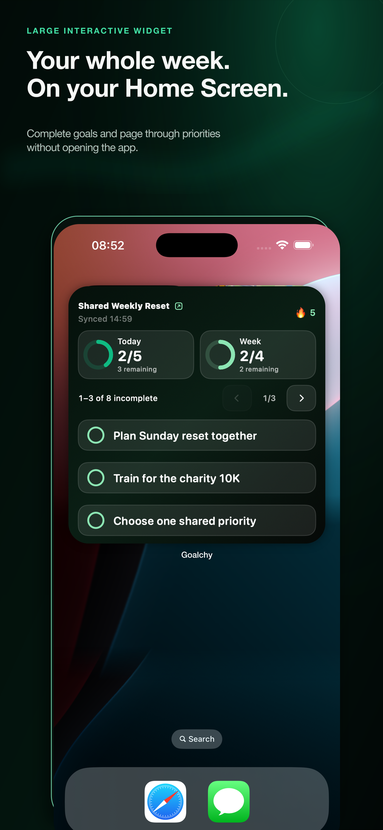 Goalchy screenshot 2