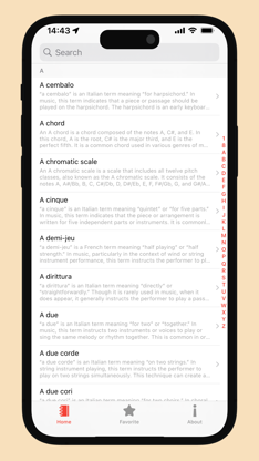Music Dictionary - Music Terms screenshot 1