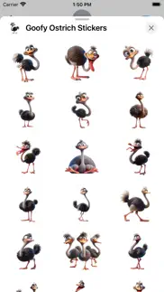 goofy ostrich stickers iphone screenshot 2
