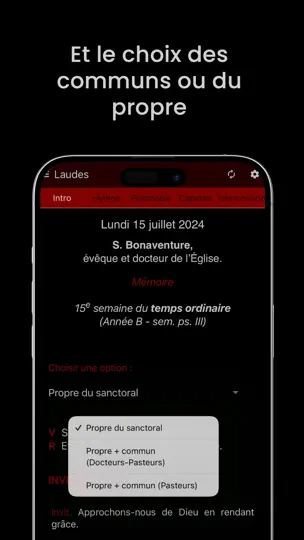 Captura de pantalla de Liturgie Des Heures en iPhone 3