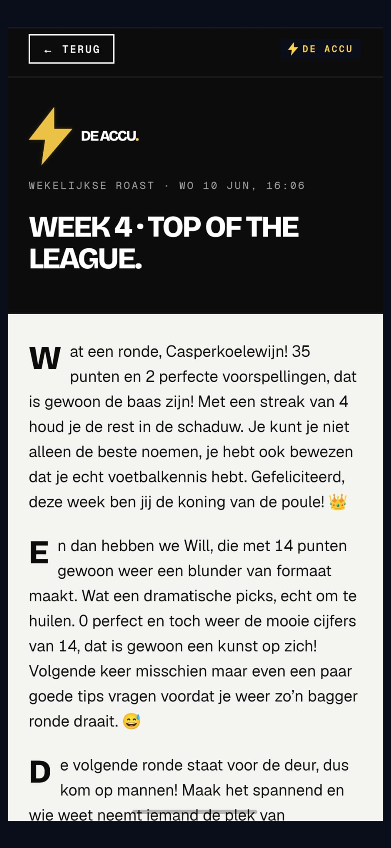 Derde Helft. screenshot 5