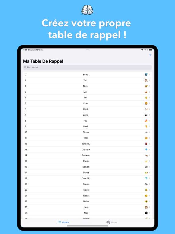 Screenshot #4 pour Ma table de rappel