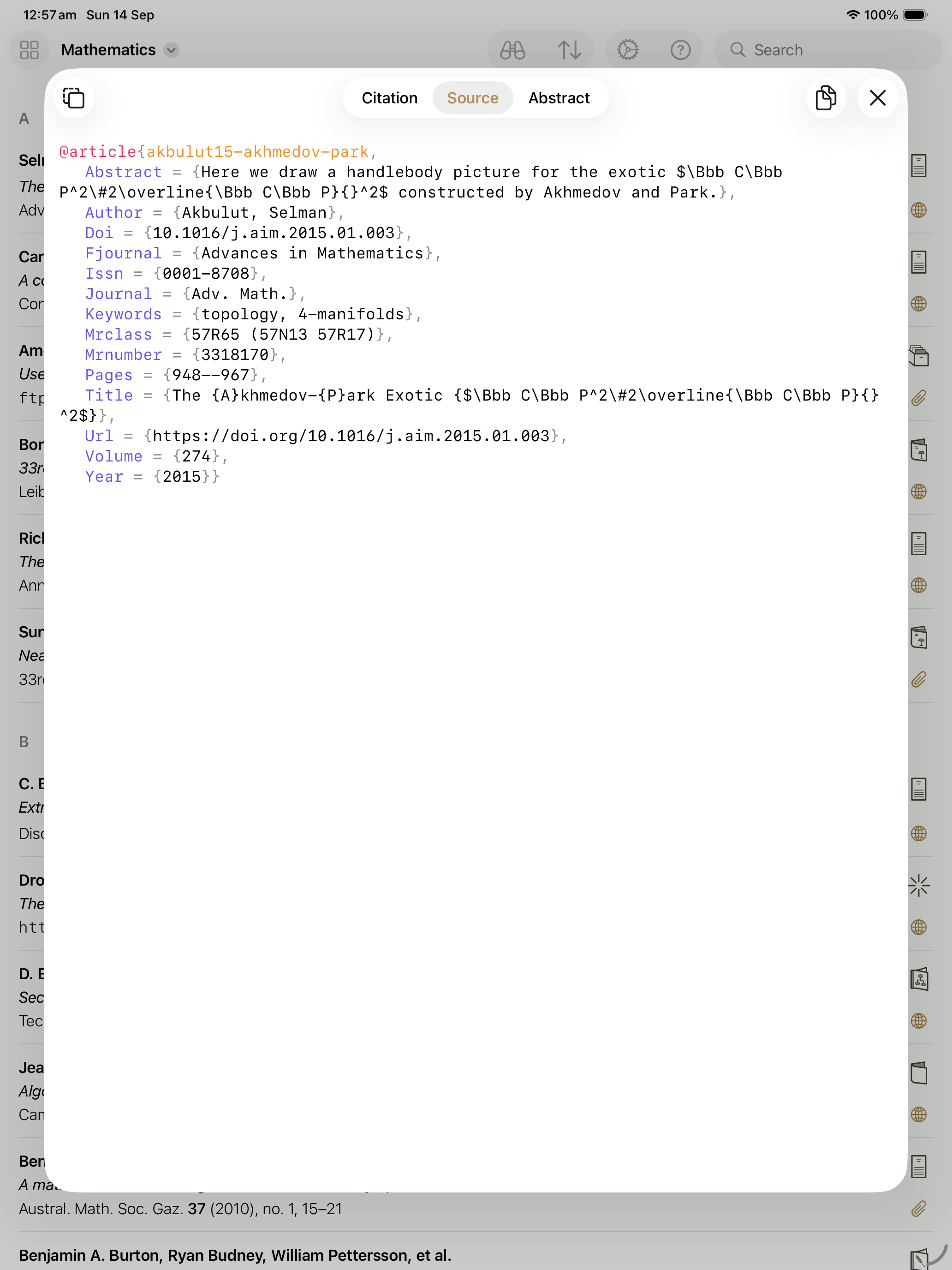 References screenshot 14